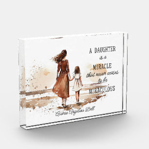 A Daughter Is A Miracle Photo Block