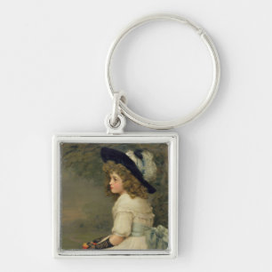 A Daughter of Eve, Pears Annual, Christmas, 1899 Keychain