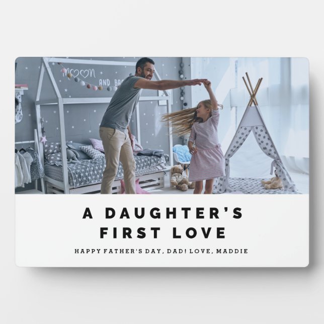 A Daughter's First Love Father's Day Plaque (Front)