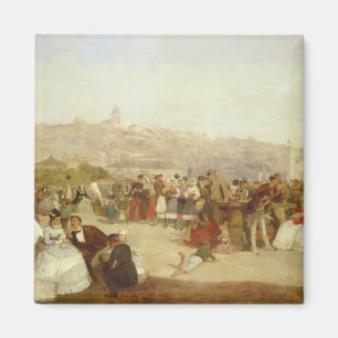 A Day at Boulogne, 1870 (oil on canvas) Magnet