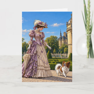 A Day at Château Chantilly , Papillon  Card