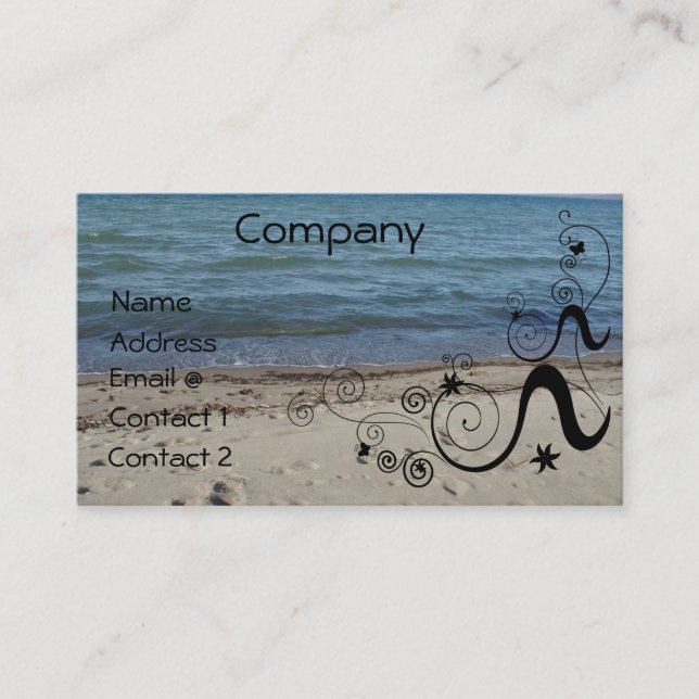 a day at the beach-Customize it Business Card (Front)