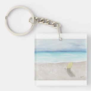 A Day at the Beach Keychain