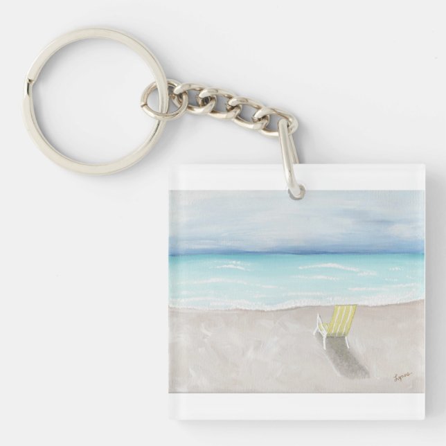 A Day at the Beach Keychain (Front)