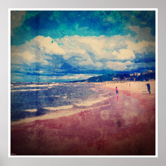 A Day At The Beach Poster (Front)