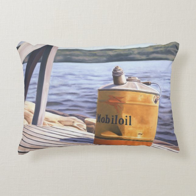 A Day at the Lake 1996 Decorative Pillow (Front)