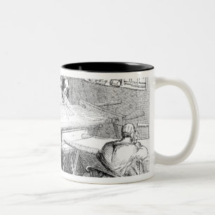 A Day at the Nottingham Lace Manufacturers Two-Tone Coffee Mug