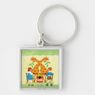 A Day At The Zoo Keychain
