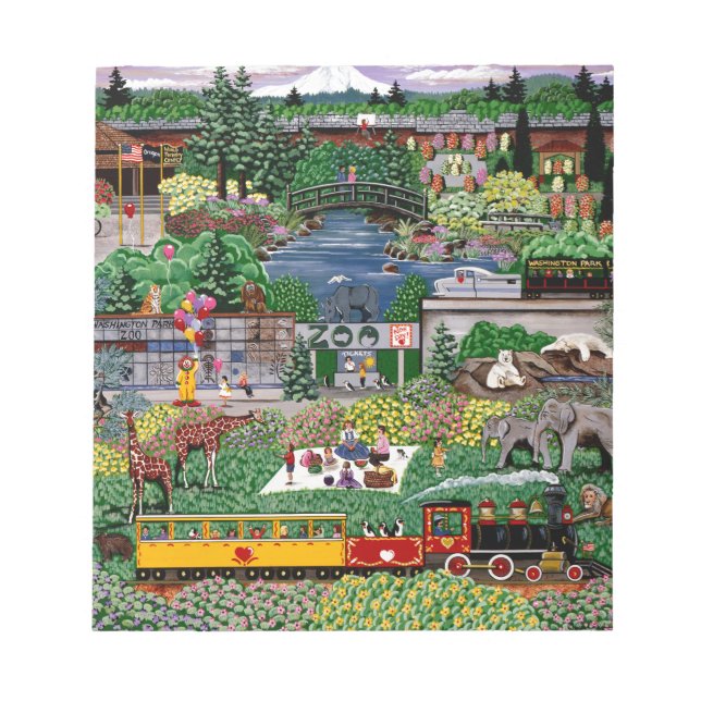 A Day at the Zoo Notepad (Front)