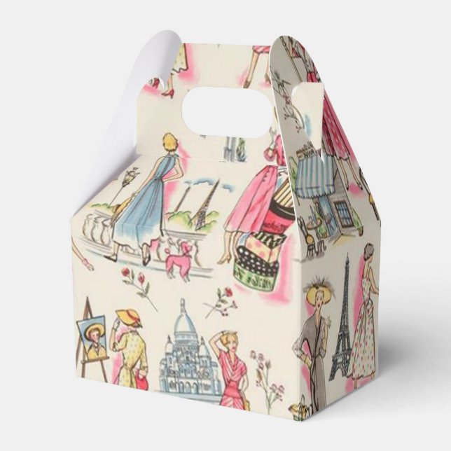 A Day in Paris Favor Box (Front Side)