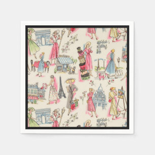 A Day in Paris Napkin