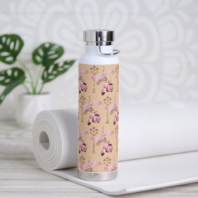 A Day In Paris Water Bottle (Yoga)