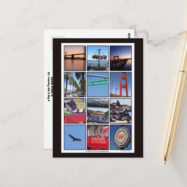 A Day in San Francisco Postcard (Front/Back In Situ)