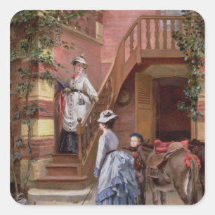A Day in the Country Square Sticker