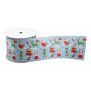 A Day In the North Pole During Christmas Satin Ribbon
