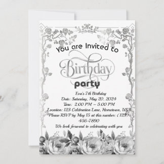 A Day of Fun: Birthday Party Invite