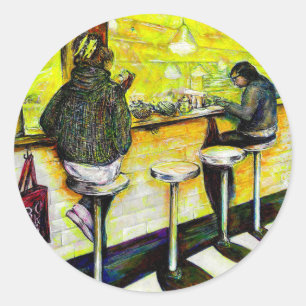 A Day Off from Crazy Classic Round Sticker