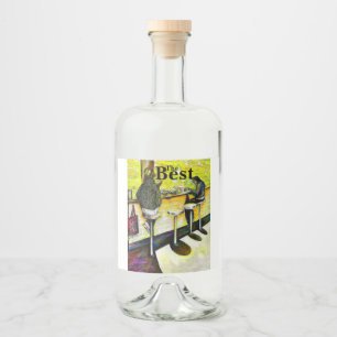 A Day Off from Crazy Liquor Bottle Label