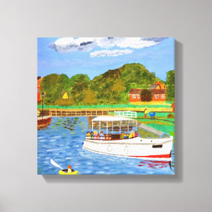 A Day on the River Canvas Print