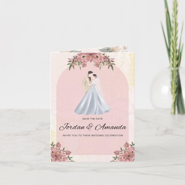 "A Day to Remember – Our Wedding Invitation Design (Front)