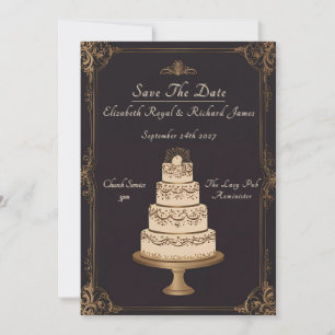 A Day to Remember Wedding Cake Wedding  Invitation