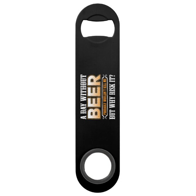 A Day Without Beer Bar Key (Back)