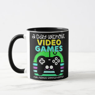 A Day Without Video Games Boys Teens Kids Gamer Mug
