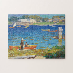A Day's Fishing, 1923 by Edward Henry Potthast Jigsaw Puzzle