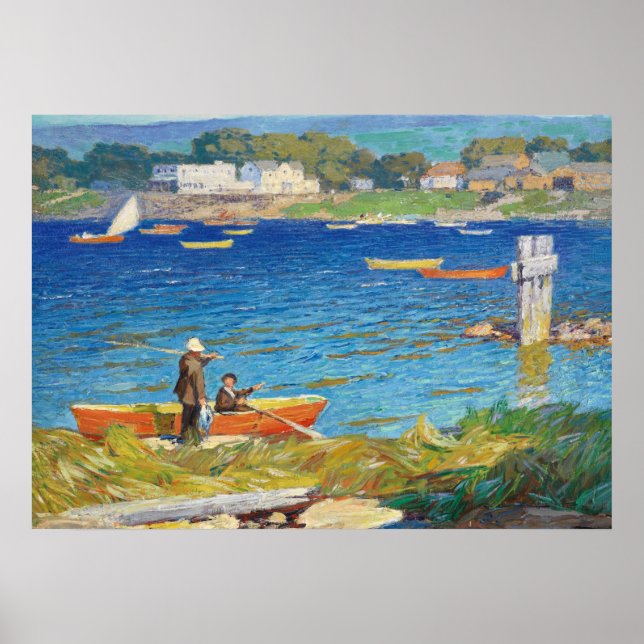 A Day's Fishing, 1923 by Edward Henry Potthast Poster (Front)