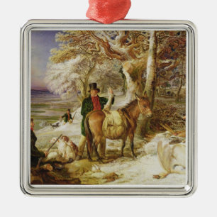 A Day's Sport, 1826 (oil on canvas) Metal Ornament
