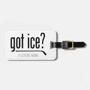 a de la glace ? (hockey) étiquette à bagages