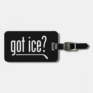 a de la glace ? (hockey) étiquette à bagages
