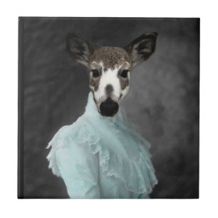 A Dear Deer Face Tile