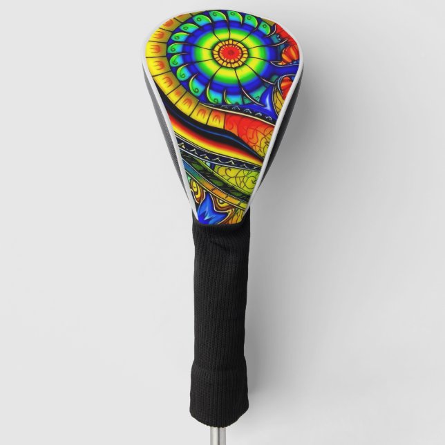 A Decorated Golf Club Cover (Front)
