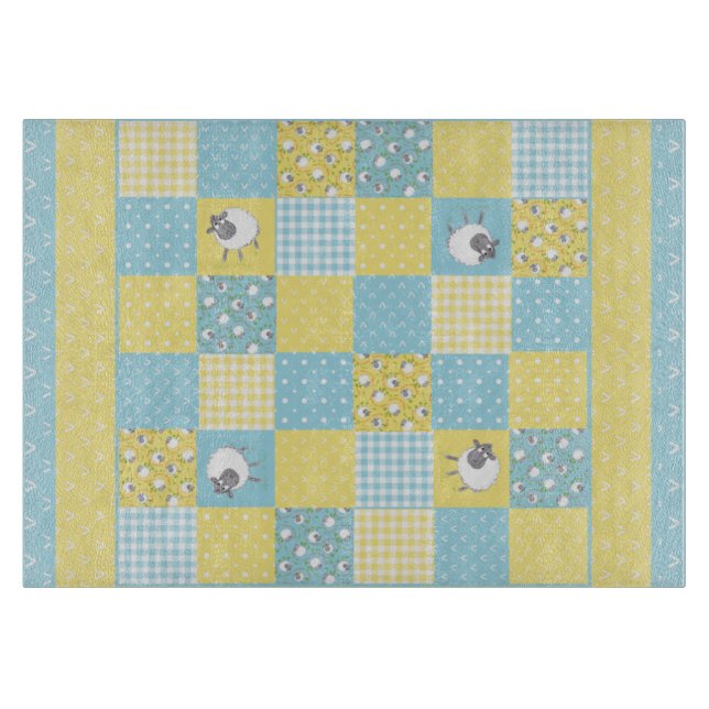 À Découper Amusants Moutons gallois, Faux Patchwork, Planche  (Devant)