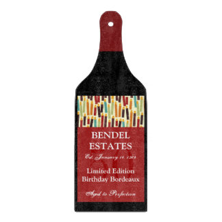 À Découper Botte de vin d'anniversaire Planche de coupe