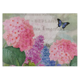 À Découper Fleurs vintages Planche décorative en verre