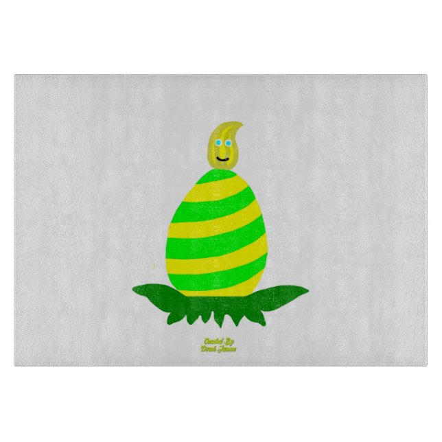 À Découper Pâques veut la planche de coupe en verre (Devant)