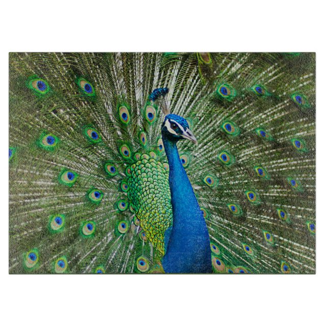 À Découper Planche de coupe en verre de Peacock (Devant)