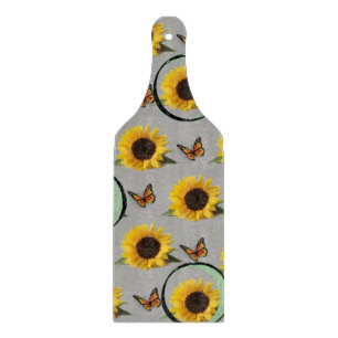 À Découper Planche de coupe en verre Tournesol