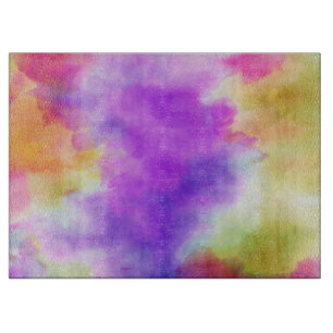 À Découper Planche décorative de verre multicolore