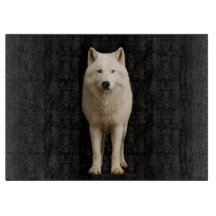 Planche en verre Black 4 Luxe Loup Arctique Ivoire