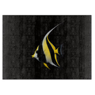 À Découper Planche en verre Black 4 Luxe Poisson-ange roi