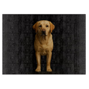 À Découper Planche en verre Noir 4 Luxe Minimalist Labrador