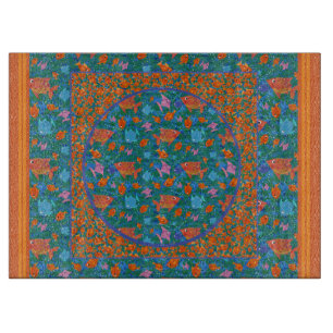 À Découper Poisson amusant coloré dans la planche de coupe en