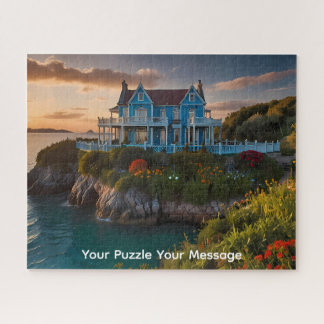 A decrepit abandoned house watercolour artwork jigsaw puzzle