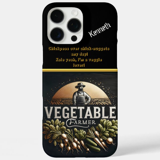 A Dedicated Vegetable Farmer Tending Crops at Dawn Case-Mate iPhone Case (Back)