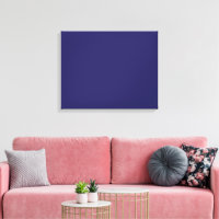 A deep blue backdrop accented by a white border, o