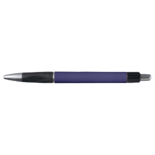 A deep blue backdrop accented by a white border, o pen