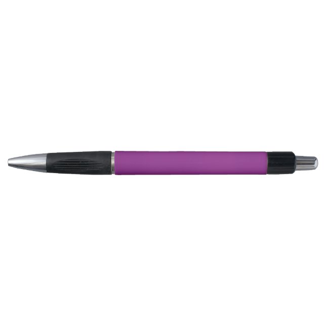 A deep purple background accented by a bright whit pen (Front)